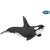 Papo Killer Whale Figurine, realistic black and white killer whale toy for kids
