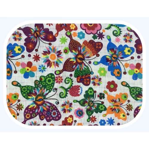 Ega kvalitná Textilná plienka - Farebné motýle (L003)