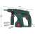 Bosch cordless drill toy for kids, green and red, with 4 drill bits, size comparison
