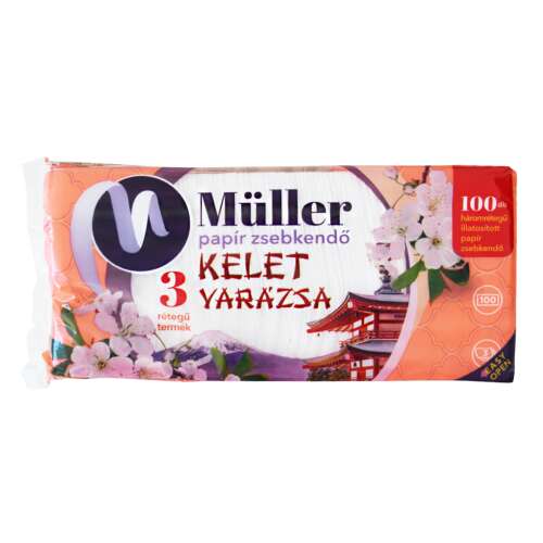 Müller Kelet Varázsa illatosított papír zsebkendő, 3 rétegű, 100 db