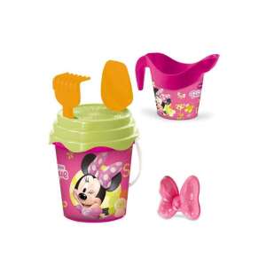Minnie Mouse 6 részes homokozó szett vödörrel, lapáttal, gereblyével, öntözőkannával és masnival - Szabadtéri játék és felszerelés
