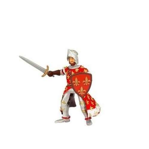 Papo Prince Philip on Horseback, red, medieval knight figure, toy for kids