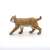 Papo Lynx figurine, realistic wild animal toy for kids, brown and black spotted fur, walking pose, side view