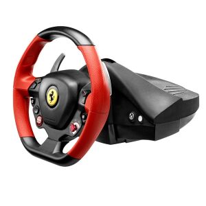 Widok pod kątem kierownicy wyścigowej Thrustmaster Ferrari 458 Spider Xbox One - Thrustmaster