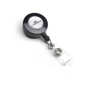 Fekete DURABLE visszahúzható névjegytartó - Durable