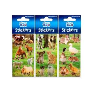 StickerBoo Háziállat Matricák - 3 db Matricatábla - 66x180 mm