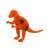 Orange plastic dinosaur figure, 15-32 cm, Dinoszaurusz, 4 féle