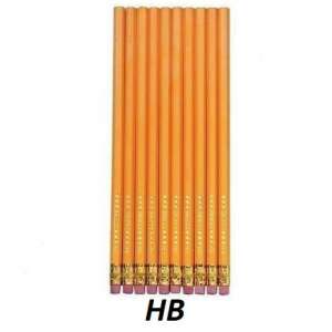 Herlitz HB Bleistifte, 10er Pack, gelb, Schulsachen - Graphitstifte