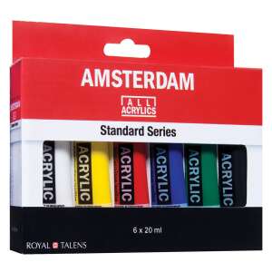 Amsterdam Acrylfarbe Set, 6 x 20 ml Tuben, Standard Series, Royal Talens - Acryl-Farben