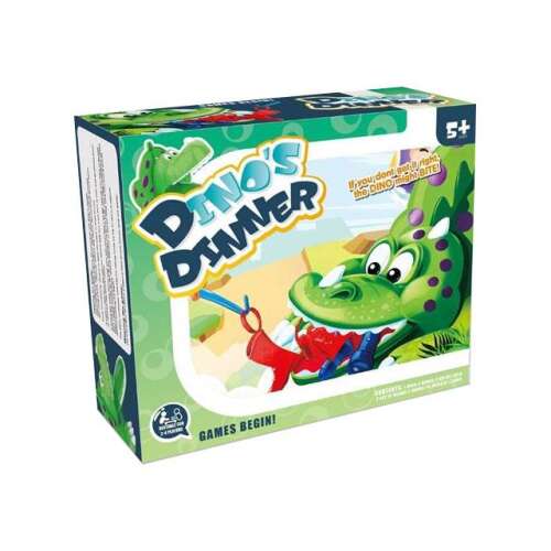 Falánk Dínó társasjáték, egy vidám és izgalmas játék gyerekeknek, egy éhes dinoszaurusszal, amely harap - Magic Toys