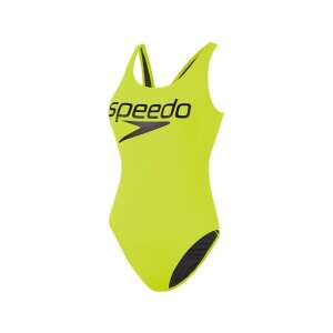 Logo Deep U-Back 1 Piece(Uk) Speedo női úszódressz fluoreszkálós sárga/fekete 36-os méretű 84750814 Női fürdőruhák