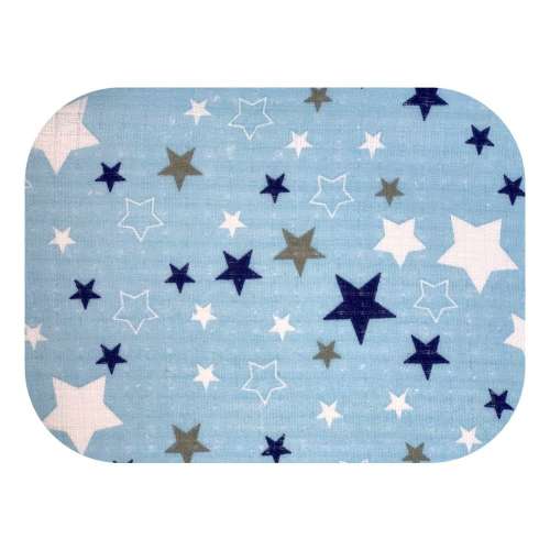 Scutec textil de calitate- Stele #albastru- gri  (F003)
