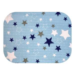 Scutec textil de calitate- Stele #albastru- gri  (F003)