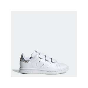 Stan Smith Cf C Adidas gyerek utcai cipő fehér/fehér/fekete 28-as méretű 85010637 Adidas Utcai - sport gyerekcipők