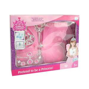 Girls Choice Fairy Set, pink fairy wings, crown, wand, jewelry, pretend play, dress up, costume, kids, girls - Costume for Kid