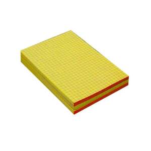 A5 gelber Notizblock mit Raster, geklebt, 2.484$ - WaliSec