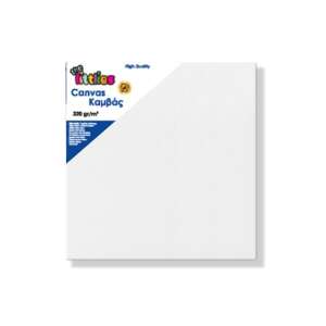 The Littles 30x30cm weißer Keilrahmen, 320g/m2, hohe Qualität, ideal für Öl- oder Acrylmalerei - Leinwände zum Bemalen