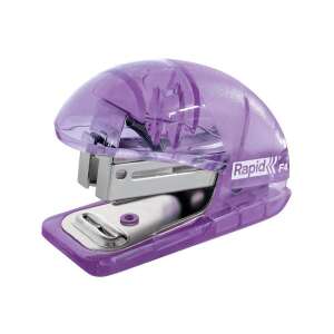 Rapid F4 capsator mini, lavandă, transparent, pentru capsarea a până la 10 coli de hârtie - Capsatoare, capse