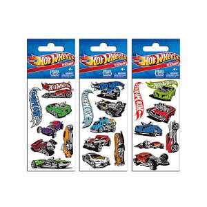 Hot Wheels Aufkleber, 3 Bögen mit Autoaufklebern, 66x180mm - Starpak