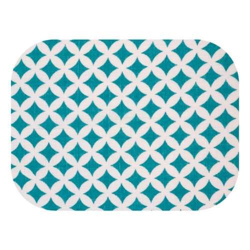 Scutec textil de calitate Ega - Forme geometrice#turcoaz  (U012)