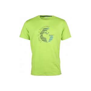 High Colorado Herren-T-Shirt in Lime Green mit Globus-Grafik und dem Text 'Live the journey' - Herrenbekleidung