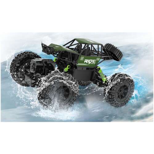 Ride 01 Crawler 4WD RC Car, 1:14 scale, waterproof, green and black, alloy, remote control, driving in water