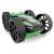 Green and black MKB Double Roll Stunt 360 Spins Double-Side Roll RC Car