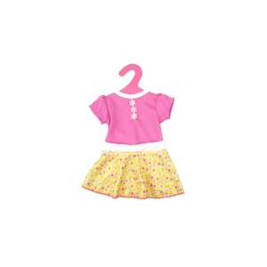 Šaty Babaruha pre bábiky 46 cm, ružová blúzka so žltou sukňou, pre bábiky 46 cm - Šaty pre bábiku Toy