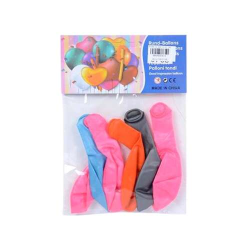 Színes lufi szett 6 darabos, tökéletes születésnapi bulikhoz és más ünnepségekhez - MK Toys