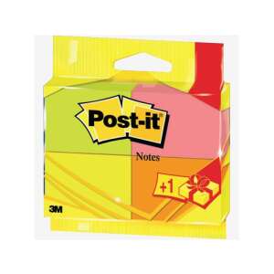 Post-it 6812P Neon 3+1db Haftnotizen, Pack mit 3 Neon-Klebezetteln - Notizblöcke