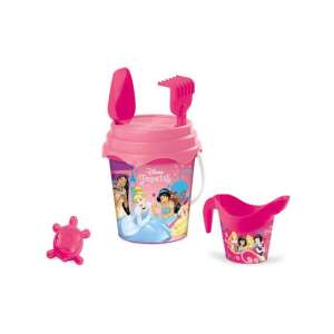 Disney Prinzessinnen Sandspielset mit Eimer, Schaufel, Rechen, Form und Sieb, Mondo Toys - Strandspielzeug