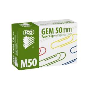 ICO GEM 50mm gemkapocs műanyag bevonattal, M50 - Gemkapocs