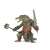 Papo Crocodile Warrior Figurine, side view of the crocodile warrior holding a sword and hammer