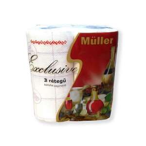 Müller Exclusive 3 rétegű konyhai papírtörlő, 2 tekercs/csomag - Papírtörlő