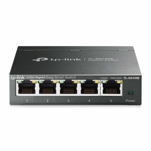 Widok z przodu TP-Link TL-SG105E 5-Port Gigabit Easy Smart Switch
