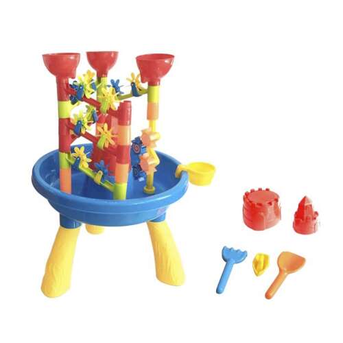 Homokozó asztalka vízimalmokkal, stół do piasku i wody z akcesoriami