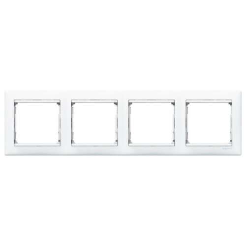Legrand Valena cadru alb 4 gang, vedere din față