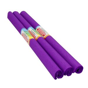 Trzy rolki krepiny STARPAK w kolorze fioletowym - Starpak