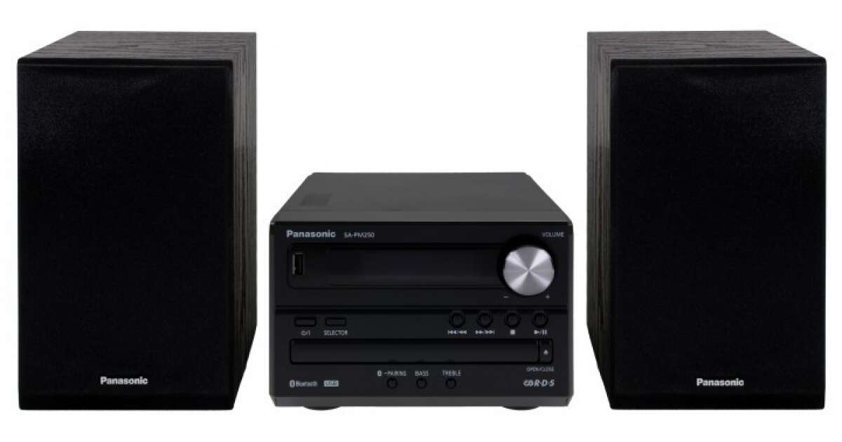 Panasonic SC-PM250EG-K black Miko Hifi | Pepita.com
