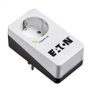 Eaton Protection Box 1 DIN protectie la supratensiune, alb, 1 priză, vedere din unghi - Protectori de supratensiune