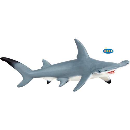 Papo Hammerhead Shark Figurine, realistic detailed model of a hammerhead shark, great for kids and collectors