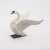 Papo White Swan figurine, realistic animal toy for kids, side view