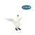 Papo White Swan figurine, realistic animal toy for kids, Papo logo