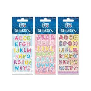 Sticker Boo Alphabet-Aufkleber, 3 Blätter mit bunten Buchstabenaufklebern für Kinder, perfekt zum Dekorieren von Notizbüchern, Tagebüchern und anderen Gegenständen - Starpak