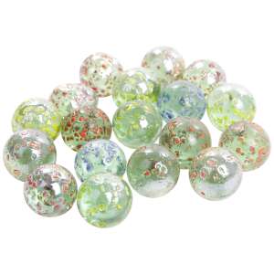Set od 50 šarenih staklenih kuglica - 16 mm