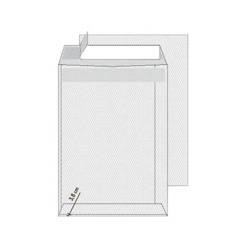 Office Depot 250 db-os barna kraft boríték 4 cm-es redővel, A4 méretű