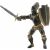 Papo Black Armored Knight collectible figure, 8.5cm toy