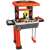 Red and grey toy tool set with workbench and tools, kids toy workbench, pretend play tool set
