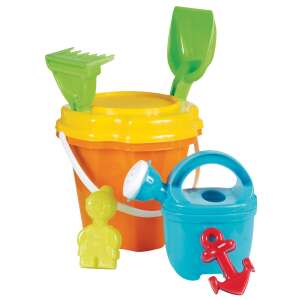 7 darabos homokozó szett vödörrel, lapáttal, gereblyével, locsolókannával és formával - Szabadtéri játék és felszerelés