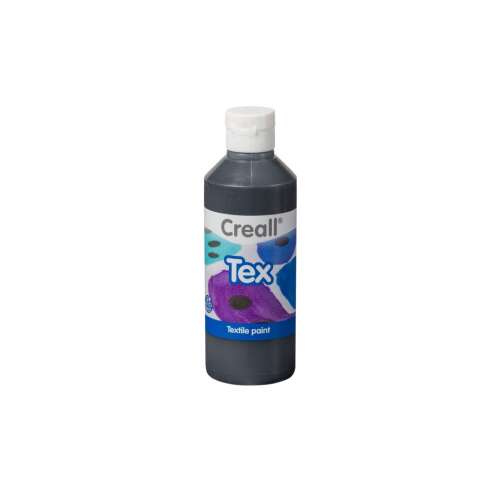 Creall Tex schwarze Textilfarbe, 250 ml Flasche